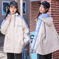 Pregnant Woman Coat Spring Autumn Veil 2022 New collage Loose Tandem Hat Casual Windsuit 100 Hitch Jacket Spring Dress Jacket