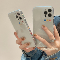 Nwang South Korean side Cartoon Little Bear Duck Apple 11 12iphone13promax mobile phone shell creative xsxr new 8p 7plus lovers 12pr