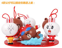 2016 McDonalds LINE FRIENDS Brown Bear Connie Rabbit Toys line ornaments doll hand