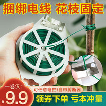 Horticultural wire bundling wire multifunctional lash with moon crawl vine thin wire wrap plastic wire flower rack bundling wire