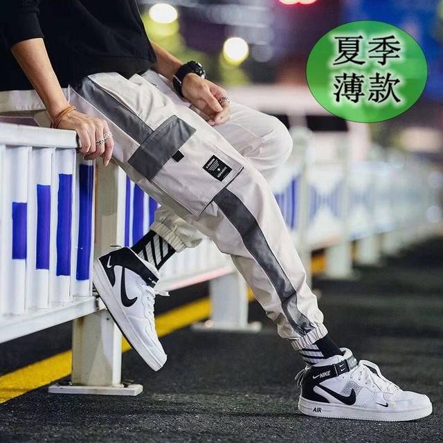 Autumn and winter labor, male student large size loose harbor pants men's Korean version of the trend casual pants Autumn and winter labor, male student large size loose harbor pants men's Korean version of the trend casual pants