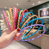Korean children's hair hoop women go out with three girls' candy color with tooth pressure anti-skid hoop hair jewelry