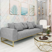 Fabric sofa simple modern single Nordic clothing store sofa Net red luxury rest area beauty salon small sofa
