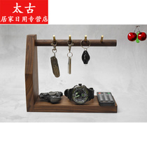 Hanging key holder creative ornaments Brass hanging desktop storage rack Into the door shoe cabinet hook