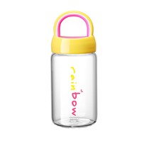 Korean version of the net red girl heart water cup cute ins wind glass Student simple fresh drinking water bottle portable trend