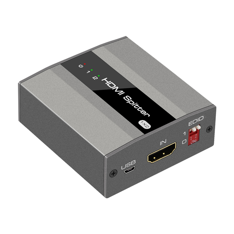 kisdoo 1 input 2 output hdmi splitter hd 4k one-to-two video conversion splitter