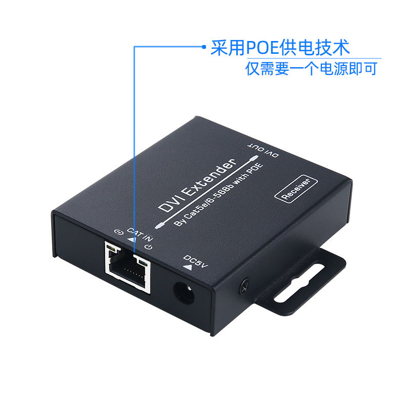 dvi extender 60m single wire transmission 100m to rj45 network signal dvi-d high definition amplifier transmitter support customized development