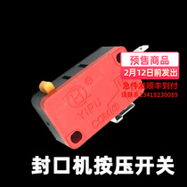 Silver contact micro switch Hand pressure sealing machine press automatic power-on switch universal point touch foot pedal limit