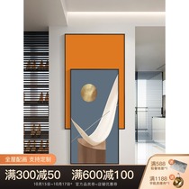 Modern Nordic entrance gallery decorative painting aisle corridor simple vertical hanging painting Atmospheric high-end living room background painting
