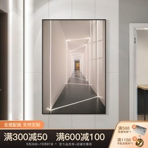 Modern light luxury porch decorative painting corridor aisle mural atmospheric space extension living room background wall hanging painting simple