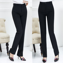 Suit pants womens spring and summer thin professional pants straight work pants work pants high waist thin formal pants women to work