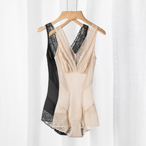Belly-fitting one-piece female thin section summer postpartum slimming body-lifting hip-shaping artifact to reduce belly body tunic