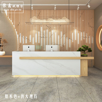 Simple modern Chinese cashier Company front desk Reception desk Clothing store Beauty salon Health hall Club bar