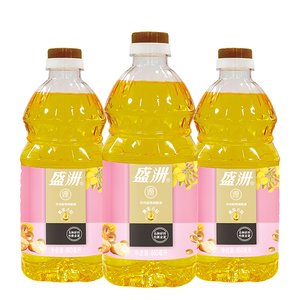 盛洲 黄金6钻食用调和油860ml*3瓶 食用油小瓶油家用桶装植物油