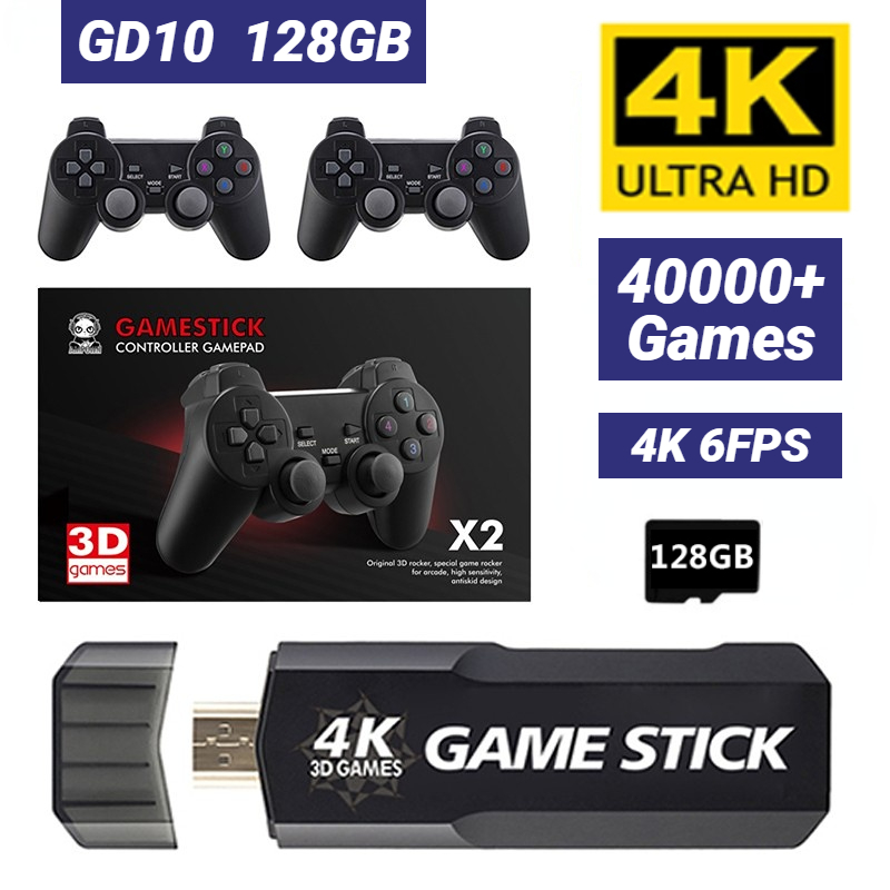 4K GD10 Retro Game Console 60fps HDMI HD Output Ultra Low La