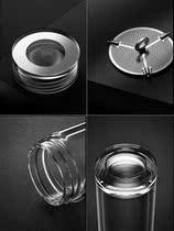 Brand-name shopping mall Home Tesco Noah mouth cup double-layer glass business tea cup portable