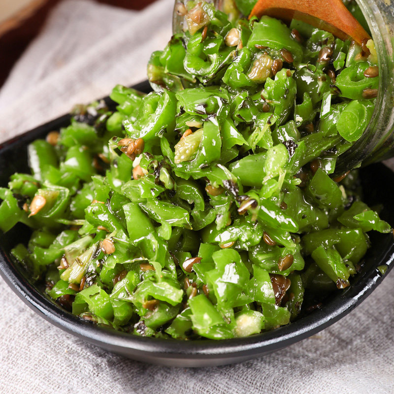 烧椒酱辣椒酱自制农家剁椒酱四川特产麻辣拌面拌饭菜下饭菜即食