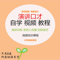 Speech and eloquence learning teaching video speech training tutorial host communication communication skills training course