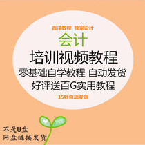 Primary accounting video tutorial financial learning manual accounting practical operation version 30 days speed into video tutorial