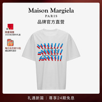 (New Year gift) MaisonMargiela Margila CO-ED tape LOGO print short sleeve T-shirt men