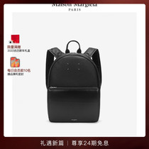 (New Years Gift) MaisonMargiela Margila Four Corner Stitched Black Cowhide Backpack