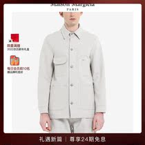 (New Years Gift) MaisonMargiela Margila Toilwear Pocket Wash Cotton Denim Coat Men