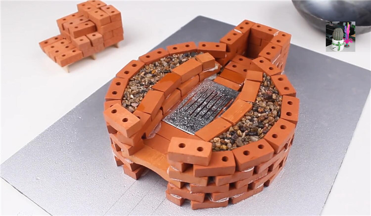 古建筑微缩小瓦片场景制作青瓦迷你瓦片拼装沙盘场景筒瓦砖块模型