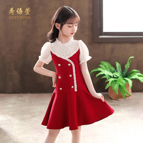 Girl dress summer Net Red childrens clothing new spring dress foreign style childrens skirt explosion girl summer dress Princess dress