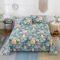 Pure cotton old coarse sheets single person double was set with three canvas in a single cotton dormitory for 100 whole cotton summer