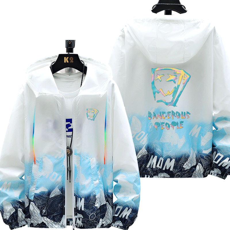Xue Zhiqian dsp paper bag men gradient bright glue trendy sun protection clothes men and women ultra-thin jacket breathable jacket tops
Xue Zhiqian dsp paper bag men gradient bright glue trendy sun protection clothes men and women ultra-thin jacket breathable jacket tops