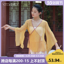 English Classical Dance Suit Body Rhyme Clothes Summer Dance Dancing Skills of the Elegant Women Folk Dance Costumes Chinese Dance Costumes