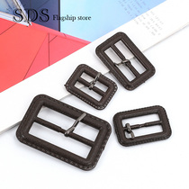 Japanese word buckle Clothing belt button decorative buckle Three-speed buckle Plastic strap day buckle Luggage coat decorative buckle