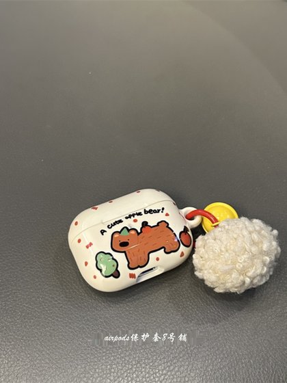 ins 귀여운 만화 베이지 색 폴카 도트 베어 애플 무선 Bluetooth AirPods Pro1 2 세대 3 세대 헤드폰 보호 케이스에 적합합니다. ins 귀여운 만화 베이지 색 폴카 도트 베어 애플 무선 Bluetooth AirPods Pro1 2 세대 3 세대 헤드폰 보호 케이스에 적합합니다.
