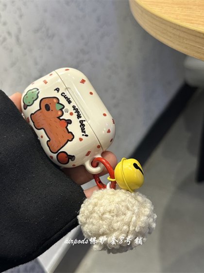 ins 귀여운 만화 베이지 색 폴카 도트 베어 애플 무선 Bluetooth AirPods Pro1 2 세대 3 세대 헤드폰 보호 케이스에 적합합니다. ins 귀여운 만화 베이지 색 폴카 도트 베어 애플 무선 Bluetooth AirPods Pro1 2 세대 3 세대 헤드폰 보호 케이스에 적합합니다.
