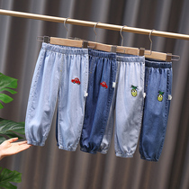 Boys pants summer boys baby thin anti mosquito pants children 4 years old boy summer denim trousers 2 summer clothes
