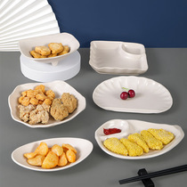 Dense Amines Cutlery Nordic Snacks Snack Plates KTV Bar Creative Saucer Milk Tea Shop Special Fried Fries Pan