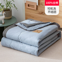 South Pole full cotton Summer quilted by air conditioning by Spring and autumn Biathlon 100 pure cotton 4 washable thin section Single season Summer cool quilts