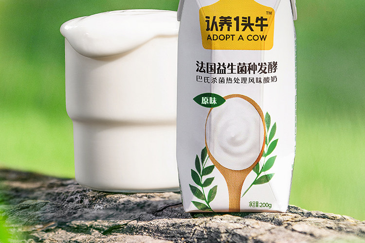 认养一头牛常温法式酸奶200g*6盒 营养儿童宝宝早餐酸牛奶整箱