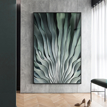 Villa entrance porch corridor corridor light luxury decorative painting living room sofa background wall abstract square hanging painting