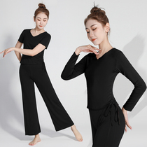 Dance practice Costume Women Adult Body Training Blouse Modern Classical Dance Dancing Clothes New Broadlegged Pants Suit