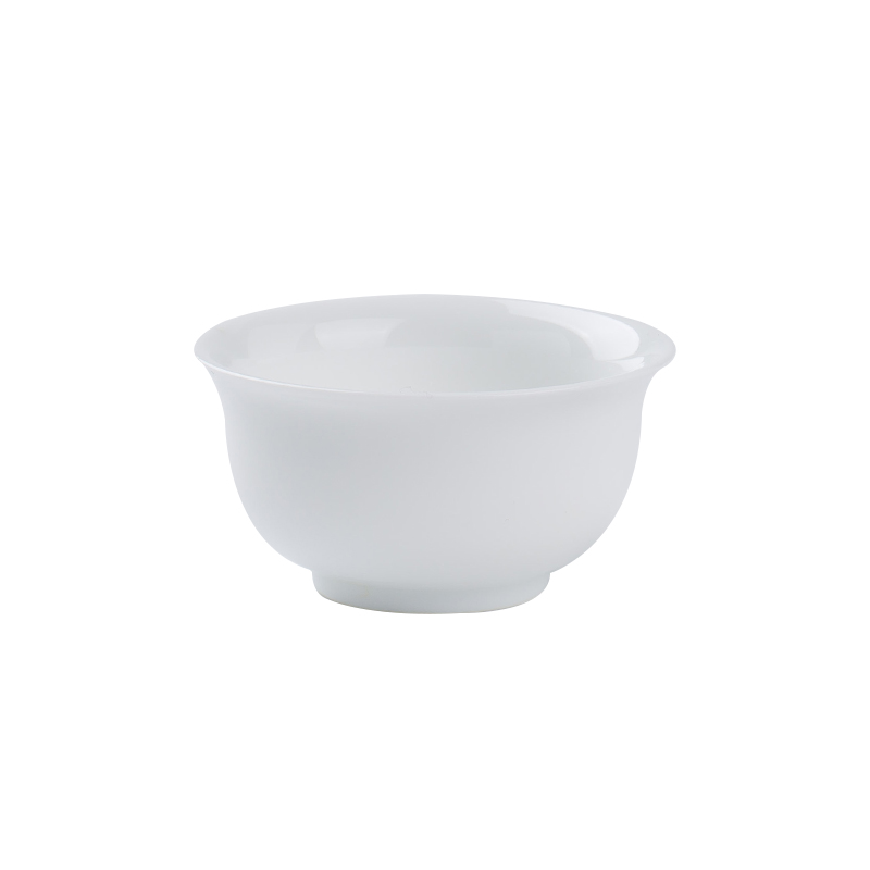Jingdezhen up the fire which manual pure white porcelain kung fu tea cup, a single small ceramic sample tea cup masters cup