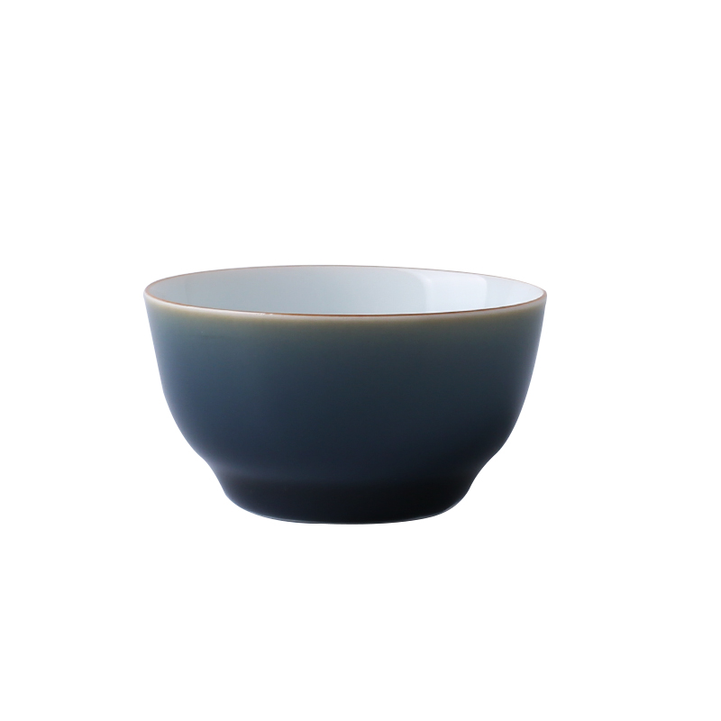 Jingdezhen up the fire which ceramic cups individual large sample tea cup kung fu ji blue tea master cup single CPU