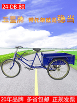 Five-star 70 cm long car Adult pedal tricycle Old-age scooter Pull goods bicycle buy food pick up baby