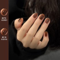 orange nail polish free from roast long-lasting fast dry 2022 new autumn winter system can tear and show white pregnant woman armor