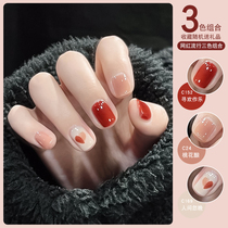 orange nail polish female spring and summer is the new armor in 2023 that can be torn apart from roast and dry quickly