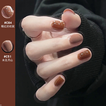 Nail polish female brown is the new pregnant woman in autumn and winter in 2023