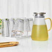 Japan-style Phnom Penh Hammered Glass Cup Suit Home Living Room Cold Kettle Suit Creative Transparent Minima Water Mug