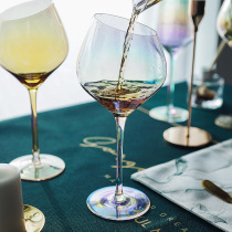 Fantastic Italics Creativity Red Wine Glasses High Foot Cups Home Lavish High-end Crystal Glass Cups Nets Red Big Belly Red Wine Glasses