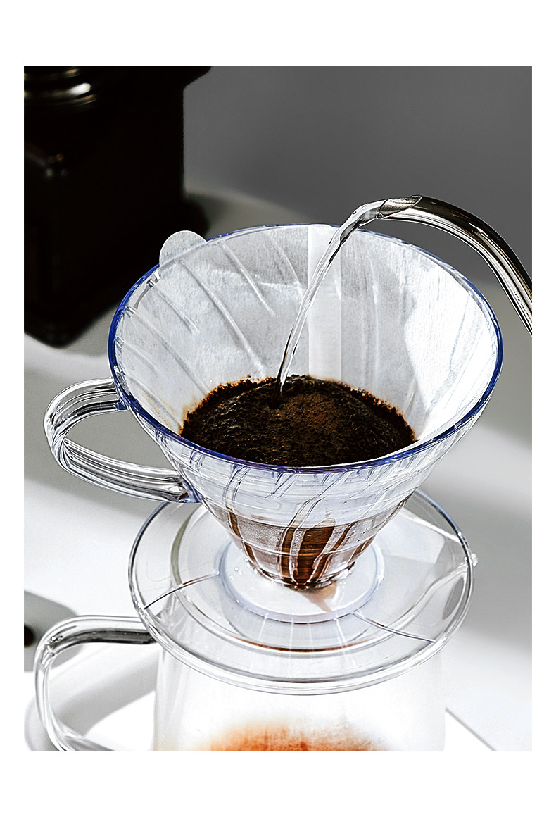 bincoo咖啡手冲滤杯v60滴滤式过滤器家用咖啡壶器具套装耐热树脂