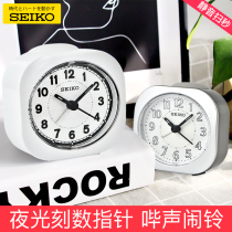 SEIKO Japan Seiko bedroom Rowdy Nightlight muted fashion minimalist exam students use headboard mini alarm clock